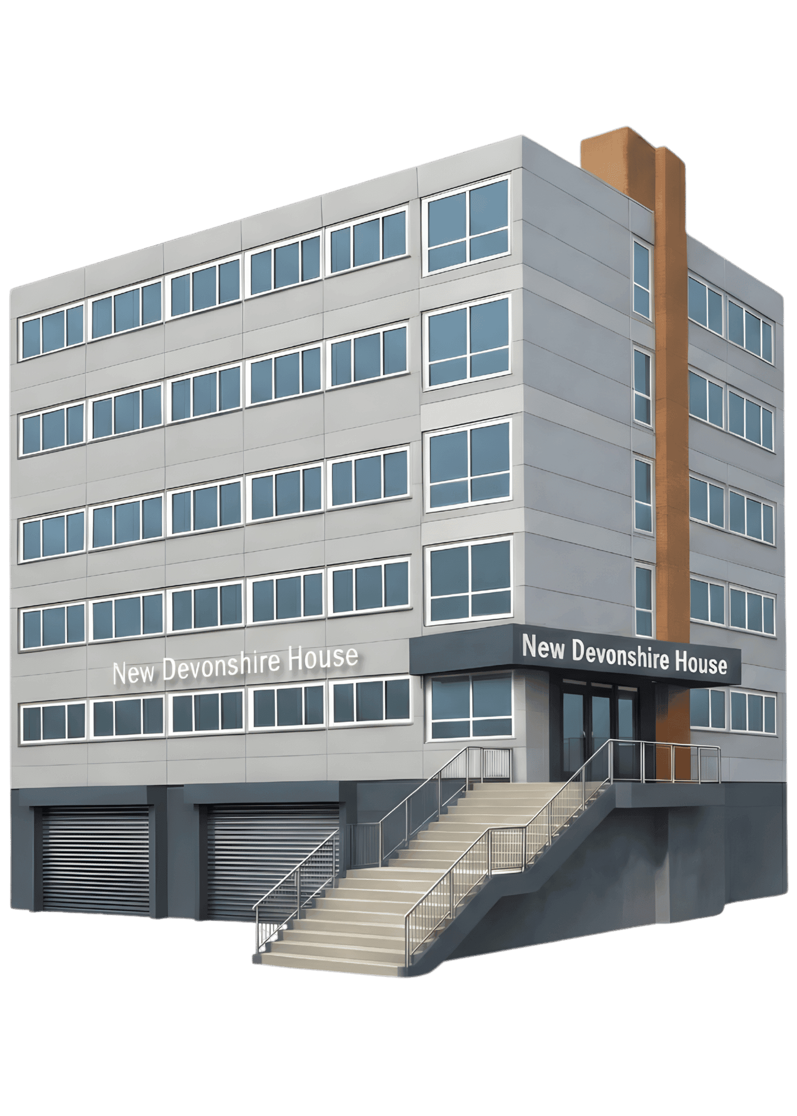 New Devonshire House — 3D architectural render